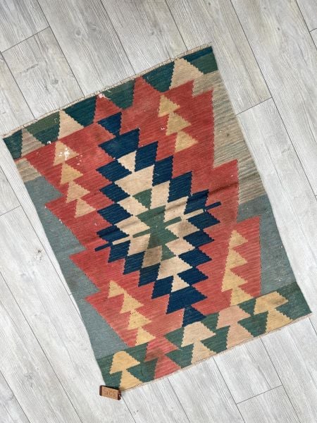 El Dokumasi Halı Kilim Yolluk Paspas Ölçü 106X81 Cm