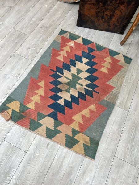El Dokumasi Halı Kilim Yolluk Paspas Ölçü 106X81 Cm