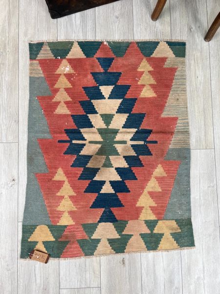 El Dokumasi Halı Kilim Yolluk Paspas Ölçü 106X81 Cm