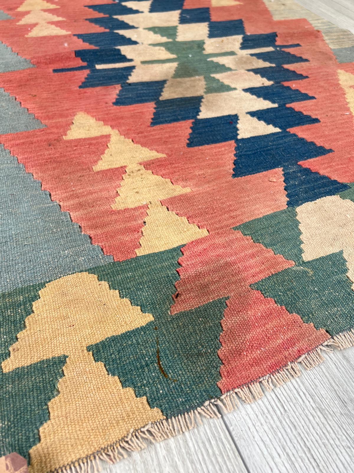 El Dokumasi Halı Kilim Yolluk Paspas Ölçü 106X81 Cm