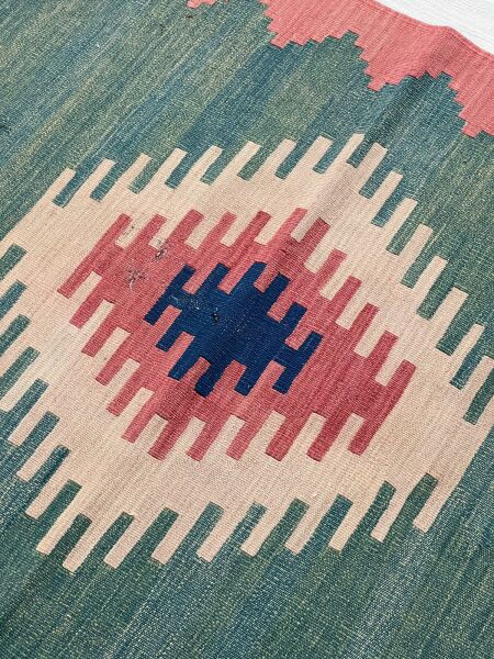 El Dokumasi Halı Kilim Yolluk Paspas Ölçü 113X92 Cm
