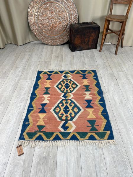 El Dokumasi Halı Kilim Yolluk Paspas Ölçü 122X89 Cm