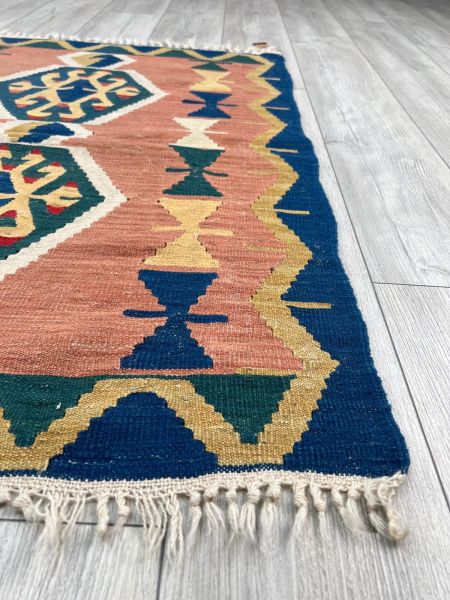 El Dokumasi Halı Kilim Yolluk Paspas Ölçü 122X89 Cm