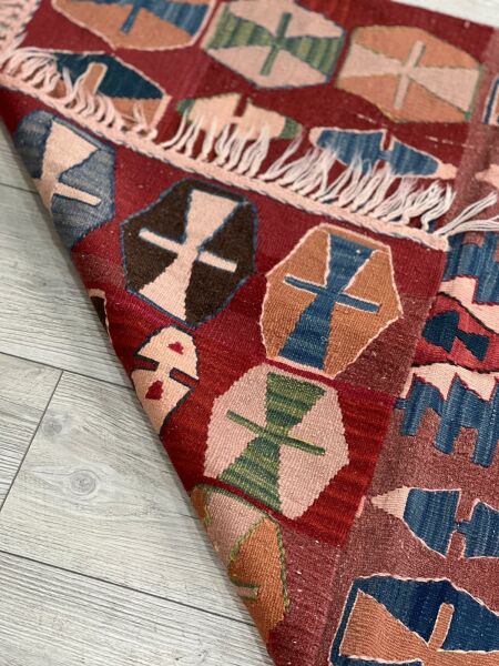 El Dokumasi Halı Kilim Yolluk Paspas Ölçü 115X87 Cm