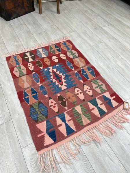 El Dokumasi Halı Kilim Yolluk Paspas Ölçü 115X87 Cm