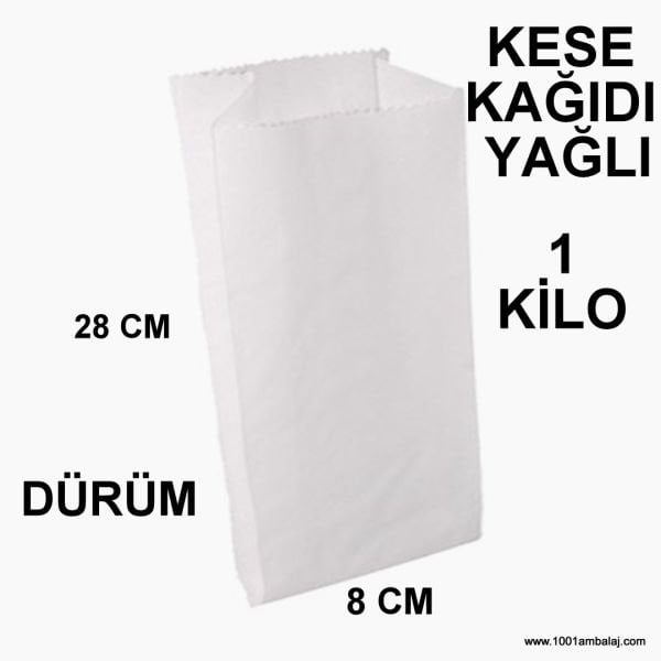 Kese Kağıdı Yağlı Baskısız Dürüm 8X28 Cm 1 Kilo