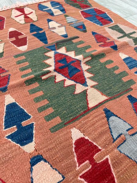 El Dokumasi Halı Kilim Yolluk Paspas Ölçü 114X86 Cm