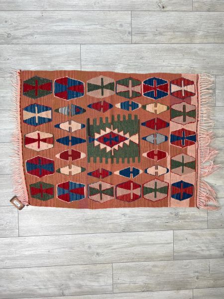 El Dokumasi Halı Kilim Yolluk Paspas Ölçü 114X86 Cm