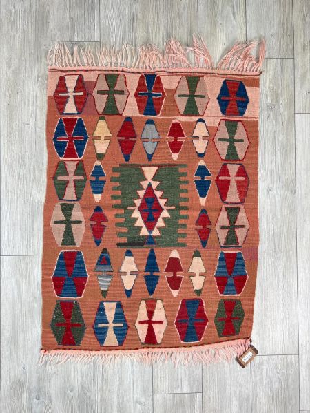 El Dokumasi Halı Kilim Yolluk Paspas Ölçü 114X86 Cm