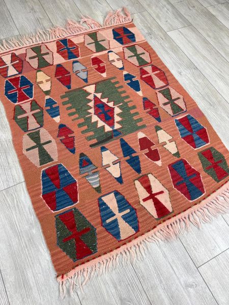 El Dokumasi Halı Kilim Yolluk Paspas Ölçü 114X86 Cm