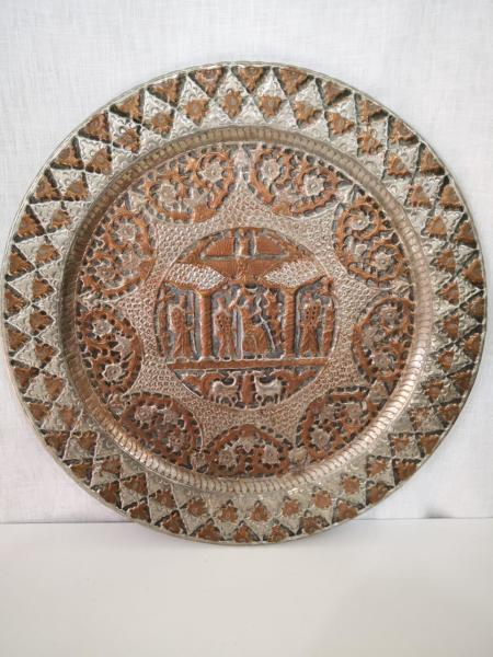 El Dövmesi Bakır Duvar Süsü Aoa Ölçü 62Cm Çapi