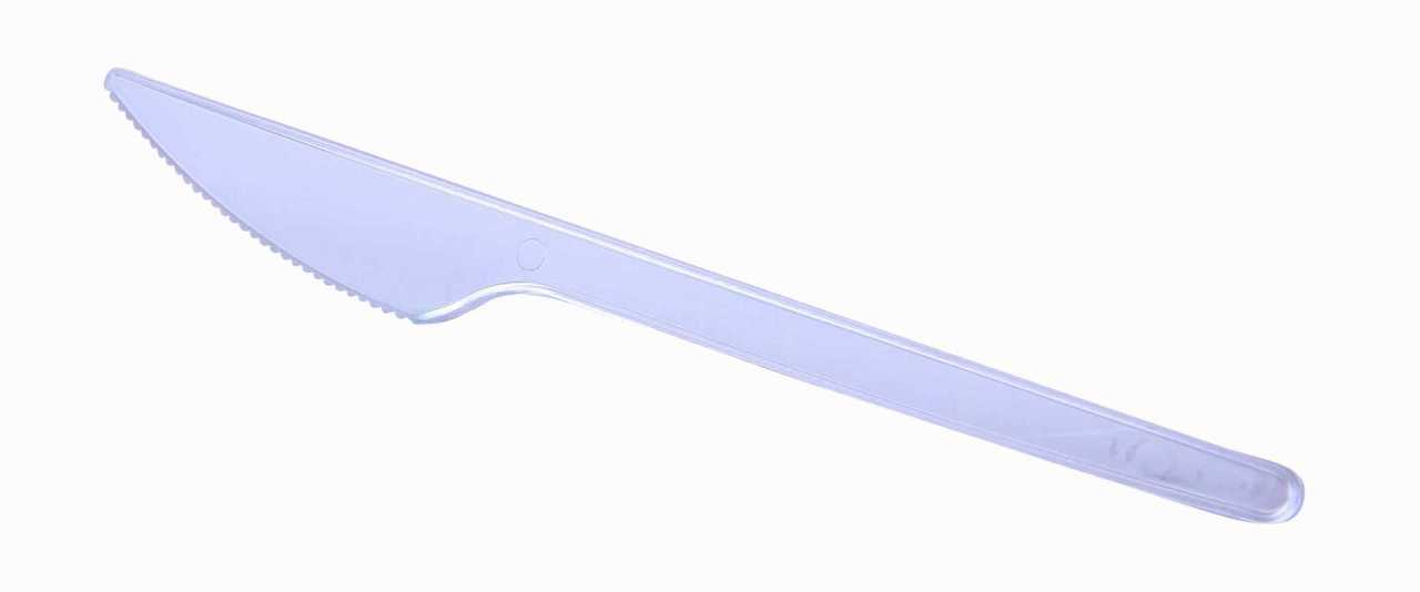 Plastik Biçak Lüks Şeffaf 100 Adet