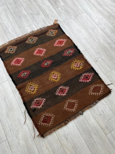 El Dokumasi Halı Kilim Yolluk Paspas Ölçü 116X86 Cm