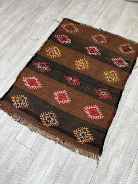 El Dokumasi Halı Kilim Yolluk Paspas Ölçü 116X86 Cm