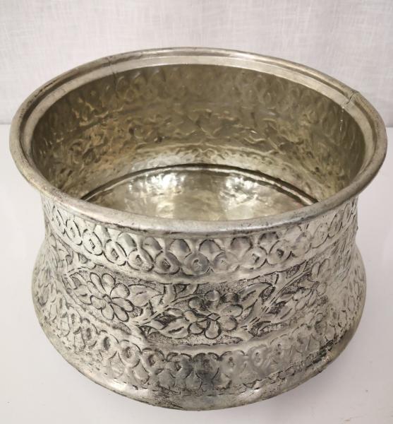 Dövme Bakır İşlemeli Kazan Aoa Ölçü 30Cm Çapi 19Cm Yüksekliği