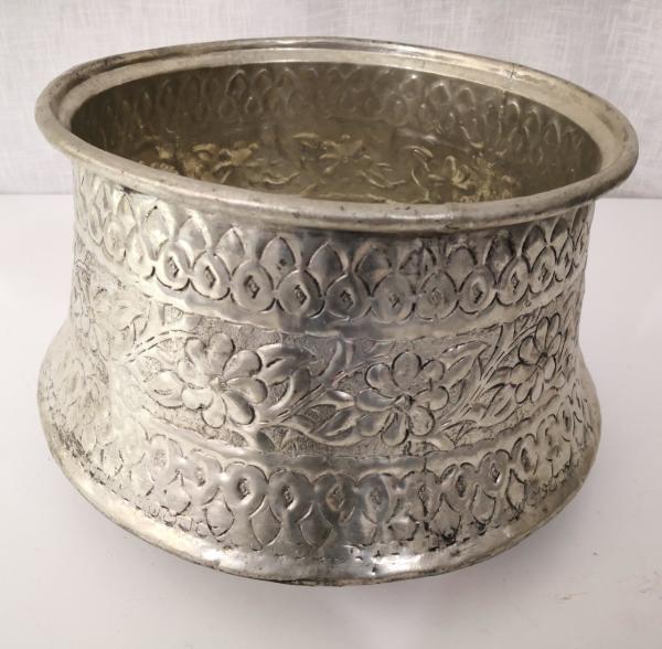 Dövme Bakır İşlemeli Kazan Aoa Ölçü 30Cm Çapi 19Cm Yüksekliği