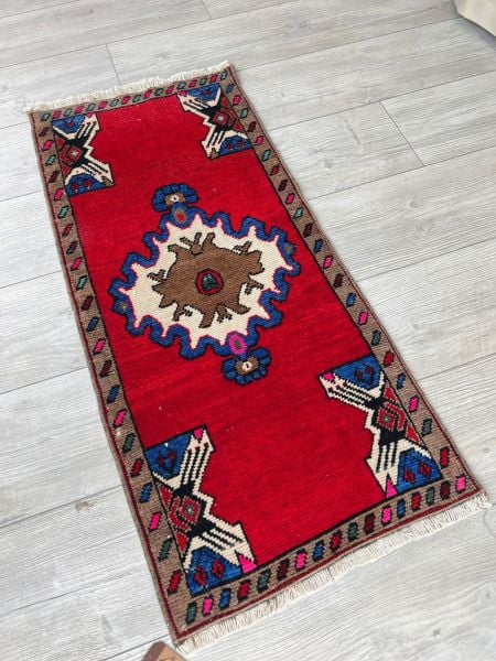 El Dokumasi Halı Kilim Yolluk Paspas Ölçü 103X46 Cm