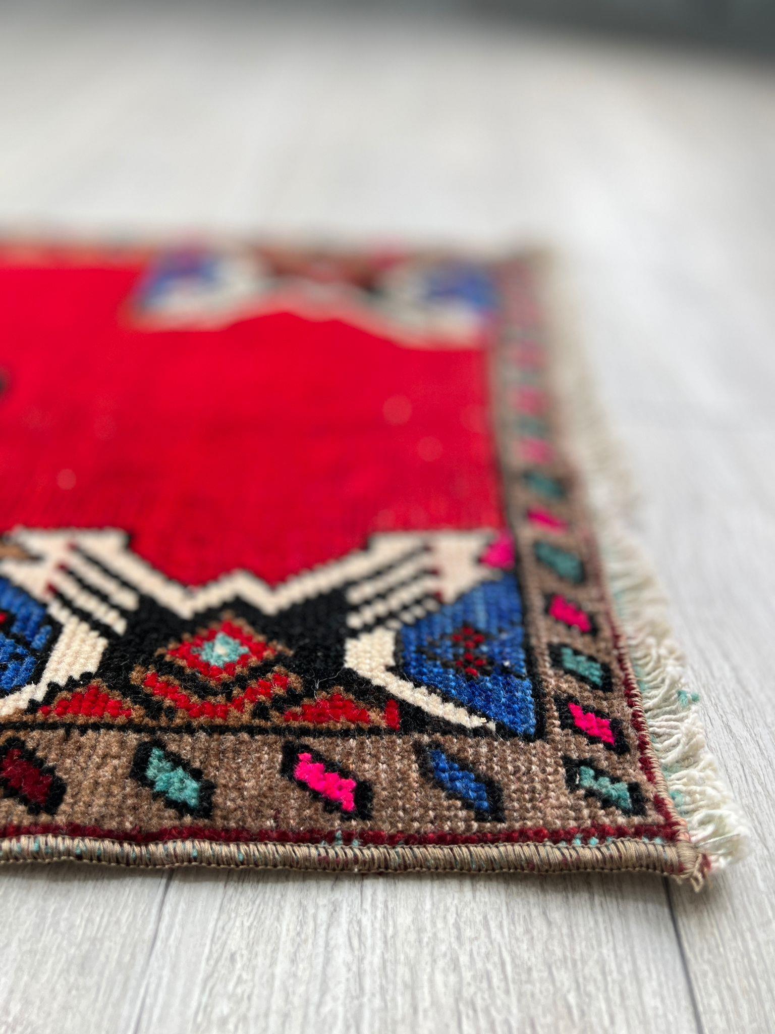 El Dokumasi Halı Kilim Yolluk Paspas Ölçü 103X46 Cm