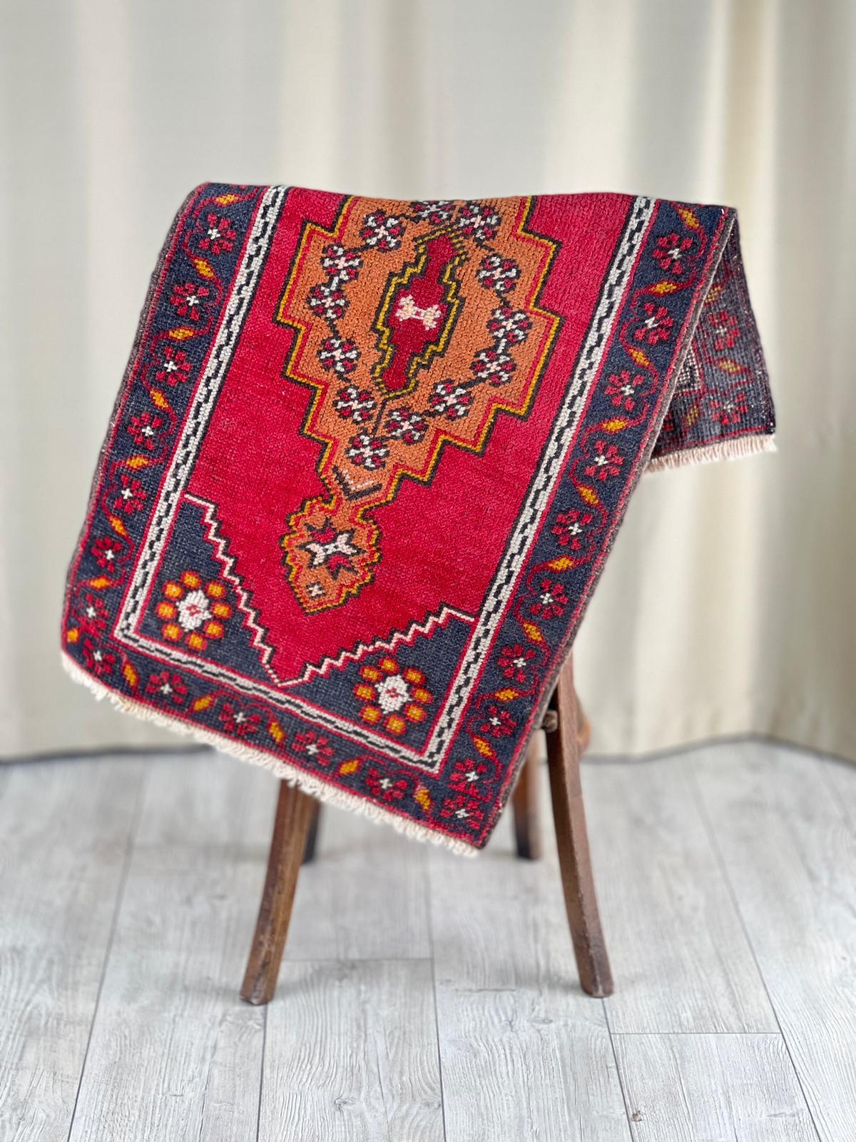 El Dokumasi Halı Kilim Yolluk Paspas Ölçü 110X58 Cm