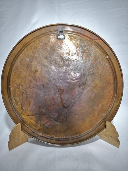 Ağır İşlemeli Elde Dövme Tepsi Aoa Ölçü 32Cm Çapi