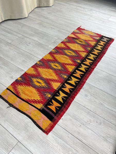 El Dokumasi Halı Kilim Yolluk Paspas Ölçü 122X45 Cm