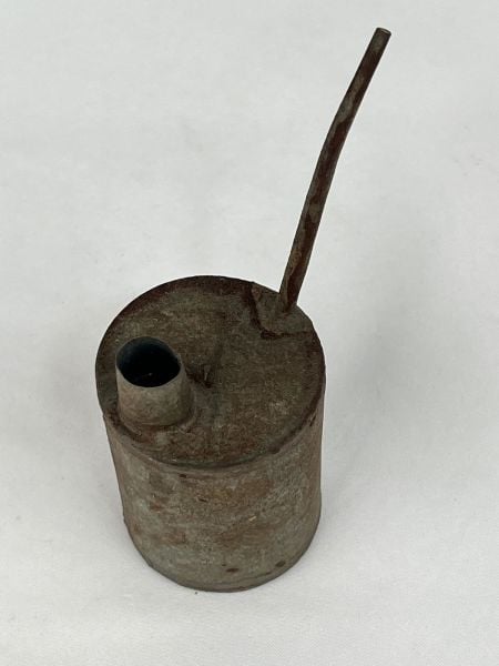 Antika Bakır Yağdanlik Ölçü Çap 5,5 Cm H 14 Cm