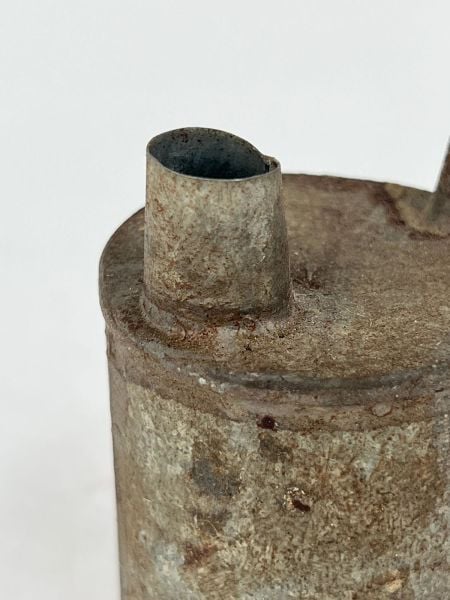 Antika Bakır Yağdanlik Ölçü Çap 5,5 Cm H 14 Cm