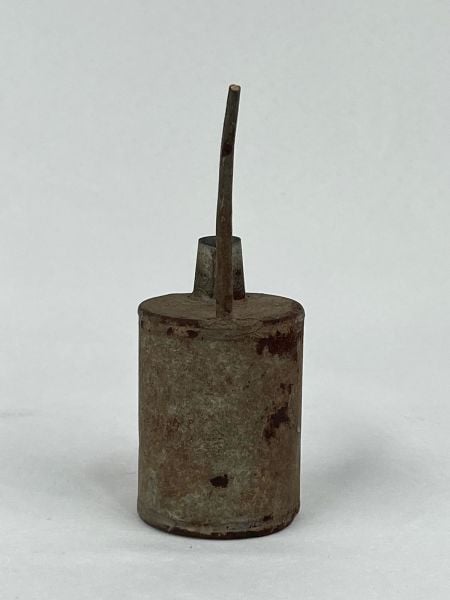Antika Bakır Yağdanlik Ölçü Çap 5,5 Cm H 14 Cm