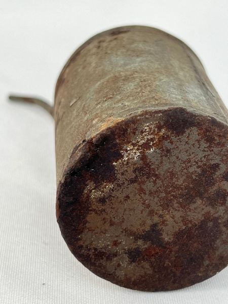 Antika Bakır Yağdanlik Ölçü Çap 5,5 Cm H 14 Cm