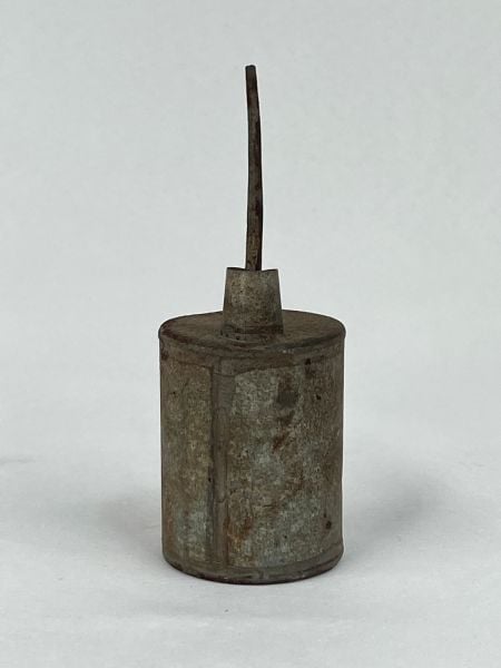 Antika Bakır Yağdanlik Ölçü Çap 5,5 Cm H 14 Cm