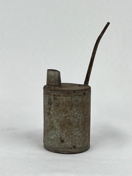 Antika Bakır Yağdanlik Ölçü Çap 5,5 Cm H 14 Cm