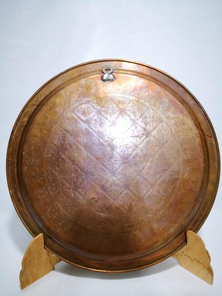 Ağır İşlemeli Elde Dövme Tepsi Aoa Ölçü 32Cm Çapi