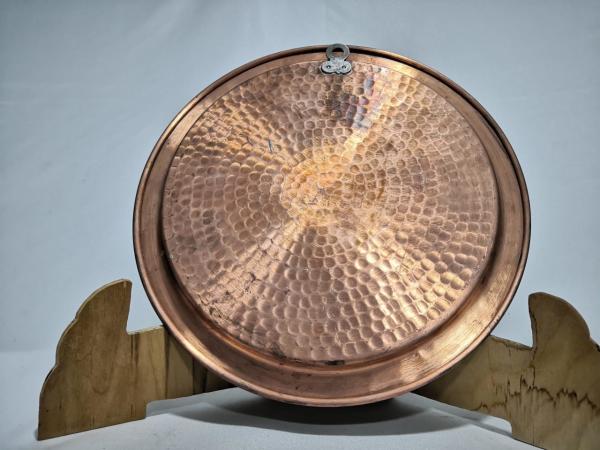Dövme Bakır Dekoratif İşlemeli Tabak Aoa Ölçü 24Cm Çapi