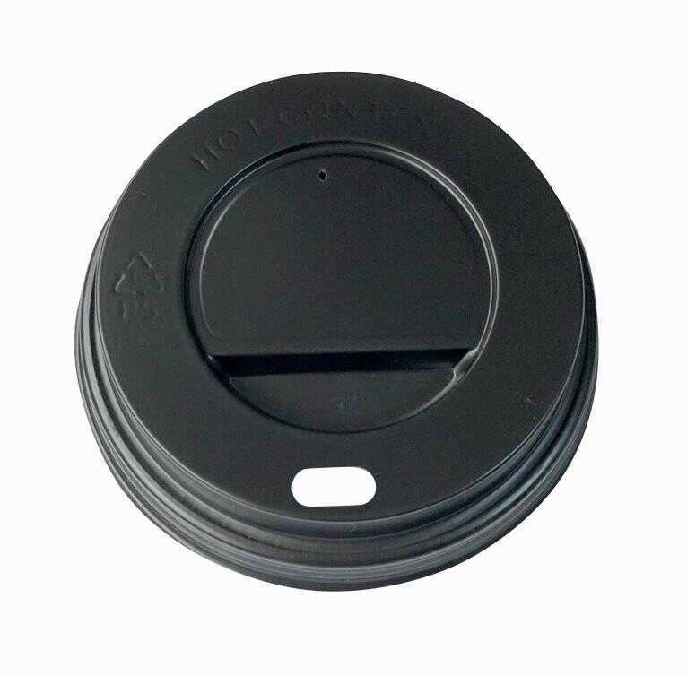 Bardak Kapağı 8 Oz Sicak Kapak Siyah 2,30 Gr 80 Mm 100 Adet