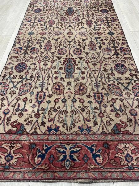 Vintage El Dokuma Halı (Traşli)Kullanima Hazir Aoa Ölçü 250X106 Cm