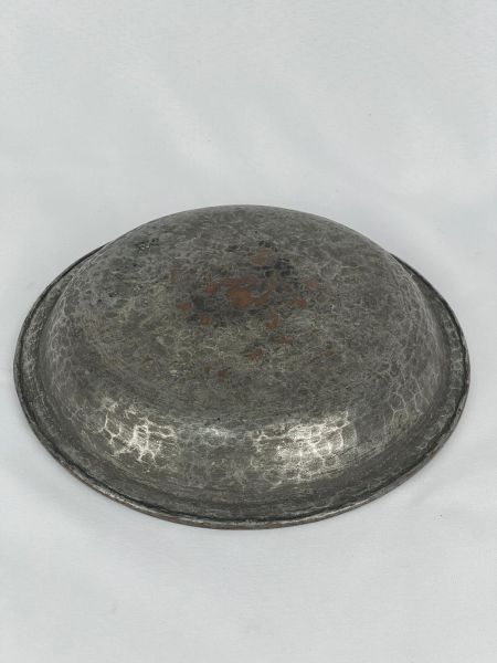 Antika Bakır Tas Ölçü Çap 22 Cm H 4 Cm