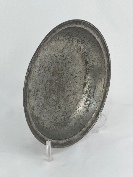 Antika Bakır Tas Ölçü Çap 22 Cm H 4 Cm