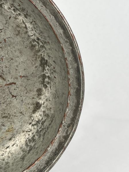 Antika Bakır Tas Ölçü Çap 22 Cm H 4 Cm