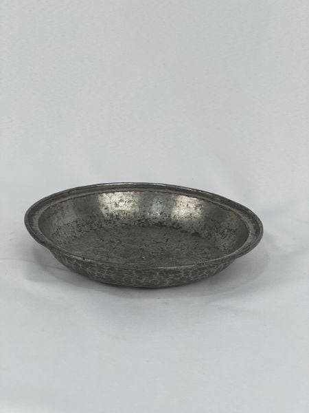 Antika Bakır Tas Ölçü Çap 22 Cm H 4 Cm