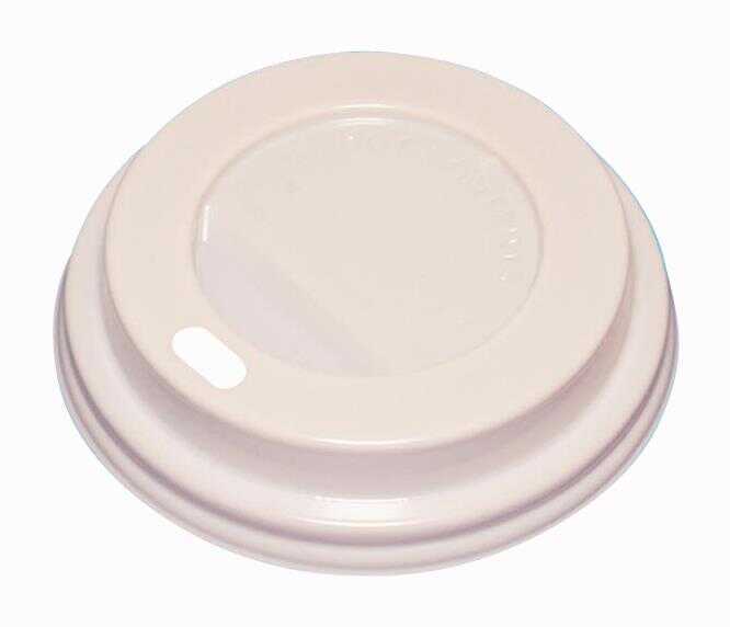 Bardak Kapağı 9 Oz Sicak Beyaz 2,30 Gr 78 Mm 100 Adet