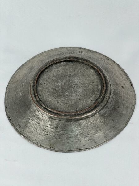 Antika Bakır Tabak Ölçü Çap 26 Cm H 3 Cm