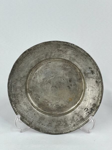 Antika Bakır Tabak Ölçü Çap 18 Cm H 2 Cm