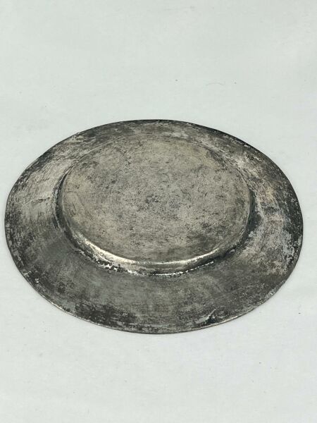 Antika Bakır Tabak Ölçü Çap 18 Cm H 2 Cm