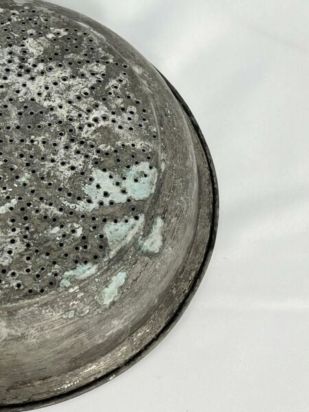 Antika Bakır Süzgeç Ölçü Çap 29 Cm H 6 Cm