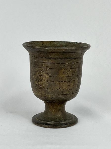 Antika Bakır Havan Ölçü Çap 10,5 Cm H 12,5 Cm