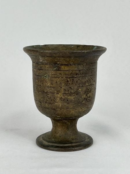 Antika Bakır Havan Ölçü Çap 10,5 Cm H 12,5 Cm