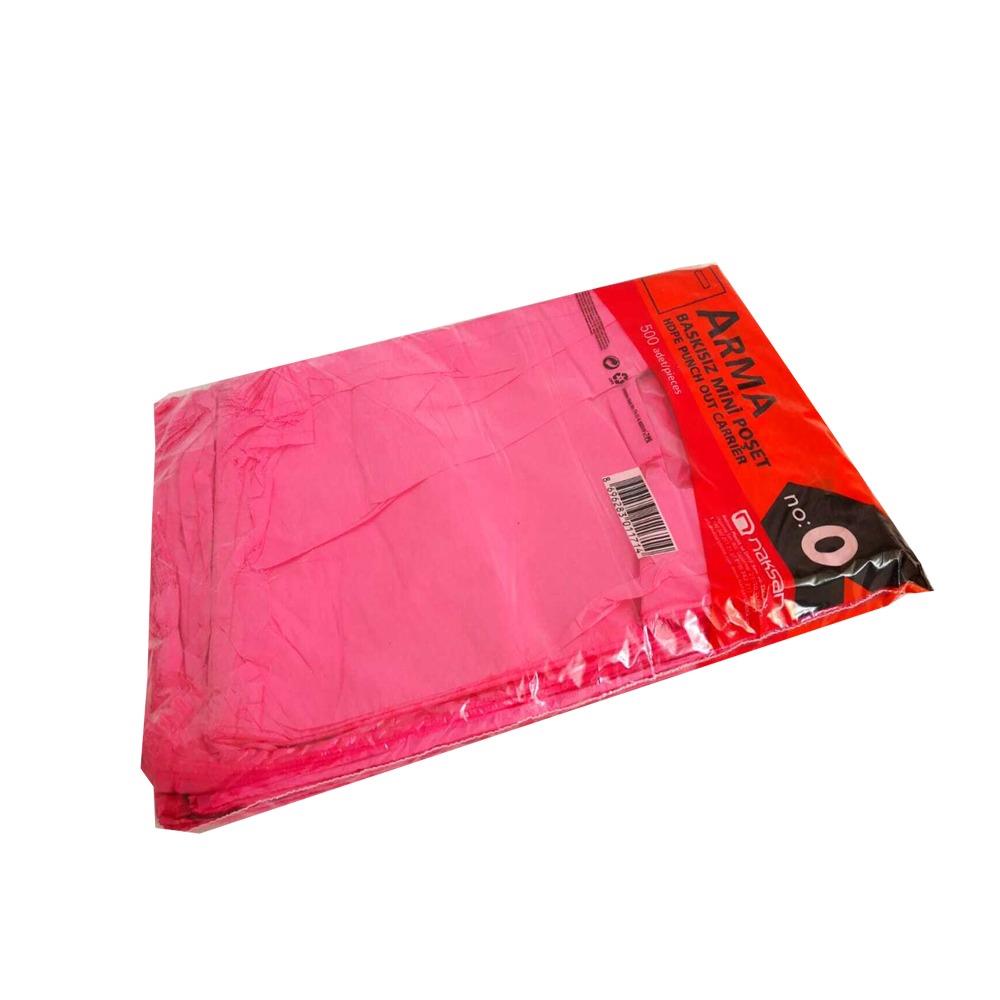Blok Poşet 20X30 Cm Pembe Renk No:0 500 Adet Naksan