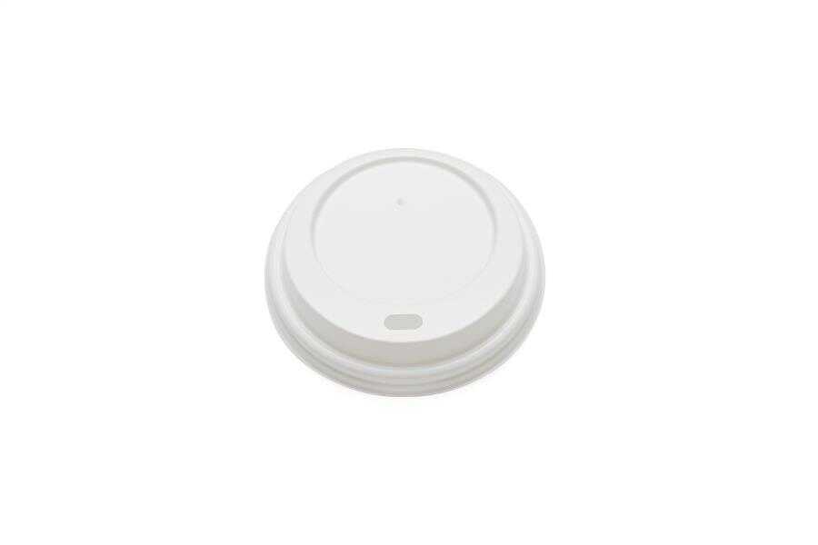 Bardak Kapağı 8 Oz Sicak Bombeli Beyaz 2,30 Gr 80 Mm 100 Adet