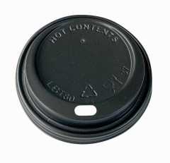 Bardak Kapağı 8 Oz Sicak Bombeli Siyah 2,30 Gr 80 Mm 100 Adet