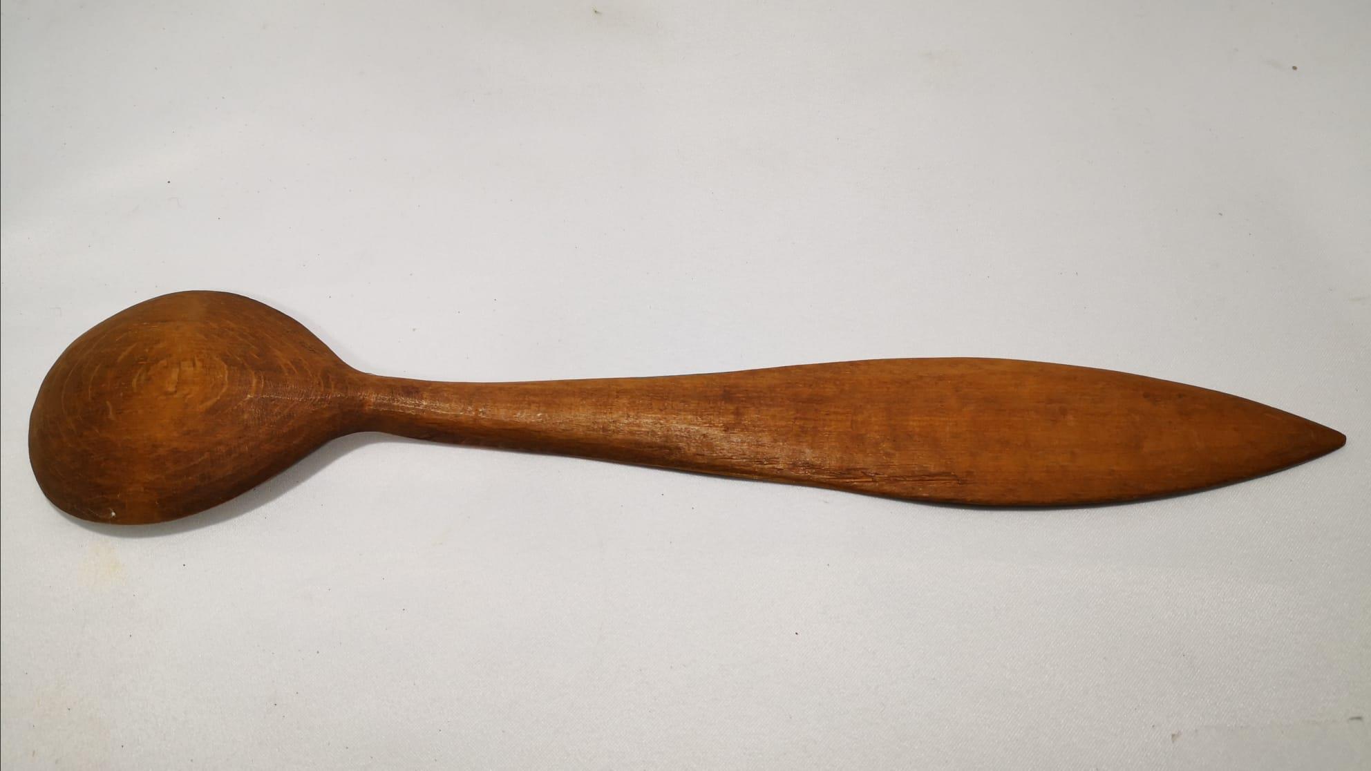 El Oymasi Besmele İ Şerif El Yazmali Ahşap Dekorluk Kaşik Aoa Ölçü 7X34Cm